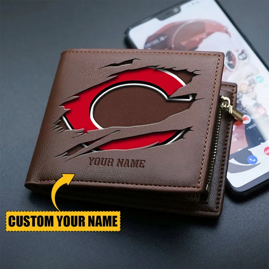 [FLASH SALE] NEW CUSTOMIZED MLB05 CRS CINCINNATI REDS LEATHER WALLET