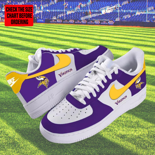 [SPECIAL OFFER] NEW CUSTOMIZED NFL05 MVK MINNESOTA VIKINGS AF1 SHOES