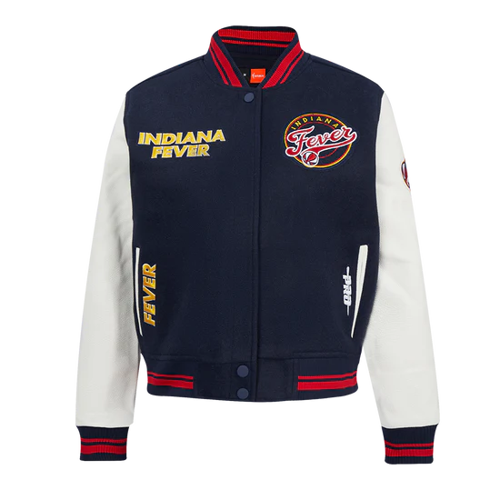 LIMITED EDITION - NEW CUSTOMIZED WNBA06 IDF  IN FEVER BASEBALL JACKET, SATIN VARSITY JACKET 09