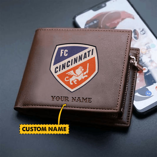POPULAR NOW - NEW CUSTOMIZED MLS05 FCC FC CINCINNATI LEATHER WALLET