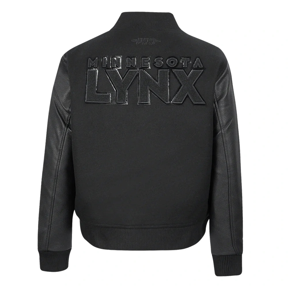 LIMITED EDITION - NEW CUSTOMIZED WNBA09 MNL MN LYNX BASEBALL JACKET, SATIN VARSITY JACKET 02