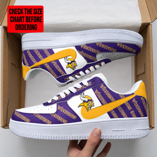 [SPECIAL OFFER] NEW CUSTOMIZED NFL05 MVK MINNESOTA VIKINGS AF1 SHOES