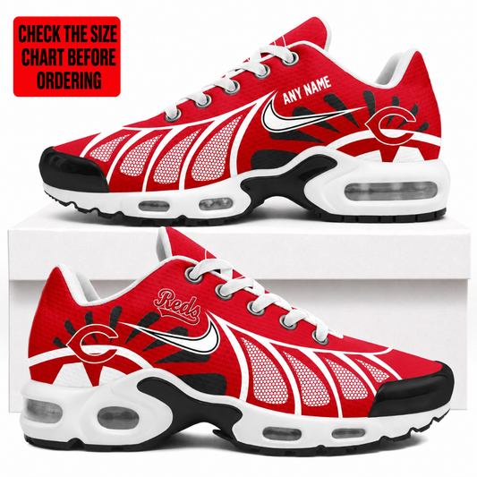 [FLASH SALE] NEW CUSTOMIZED MLB05 CRS CINCINNATI REDS AIR MAX PLUS SNEAKERS