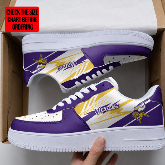 [SPECIAL OFFER] NEW CUSTOMIZED NFL05 MVK MINNESOTA VIKINGS AF1 SNEAKERS