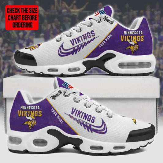 [SPECIAL OFFER] NEW CUSTOMIZED NFL05 MVK MINNESOTA VIKINGS AIR MAX PLUS SNEAKERS
