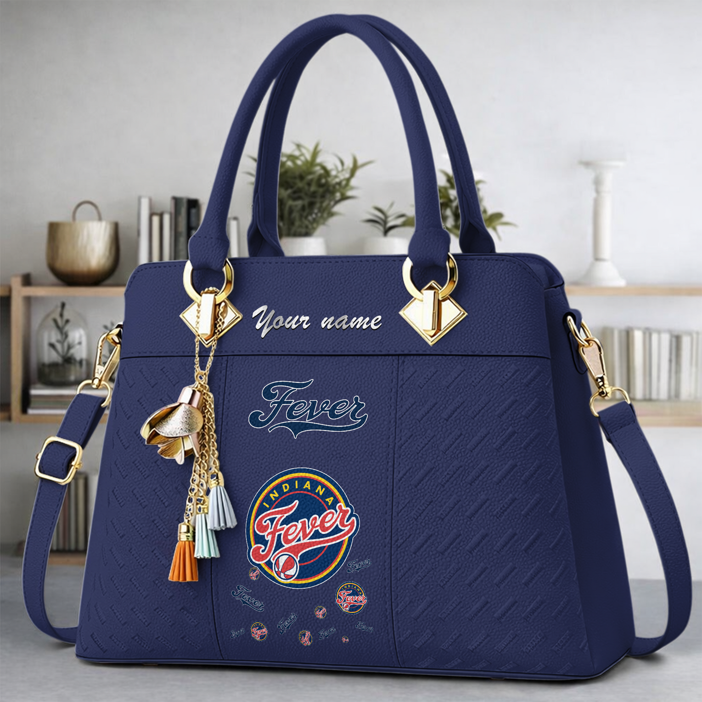 [FAN FAVORITE] NEW CUSTOMIZED WNBA08 LAS LOS ANGELES SPARKS MULTICOLOR HANDBAG
