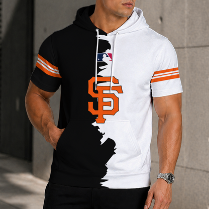 [FLASH SALE] NEW CUSTOMIZED MLB06 SFG SAN FRANCISCO GIANTS SHORT SLEEVE HOODIE