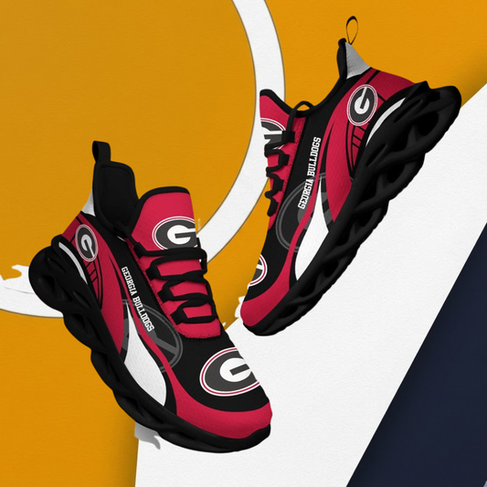 LIMITED EDITION - NEW CUSTOMIZED NCAA FBS06 GEB GEORGIA BULLDOGS CLUNKY SNEAKERS