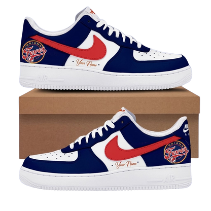 LIMITED EDITION - NEW CUSTOMIZED WNBA06 IDF INDIANA FEVER AF1 SNEAKERS