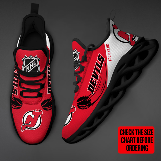 [SUPER SALE] NEW CUSTOMIZED NHL06 NJD NEW JERSEY DEVILS CLUNKY SNEAKERS