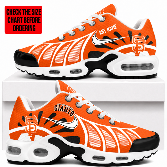[FLASH SALE] NEW CUSTOMIZED MLB06 SFG SAN FRANCISCO GIANTS AIR MAX PLUS SNEAKERS