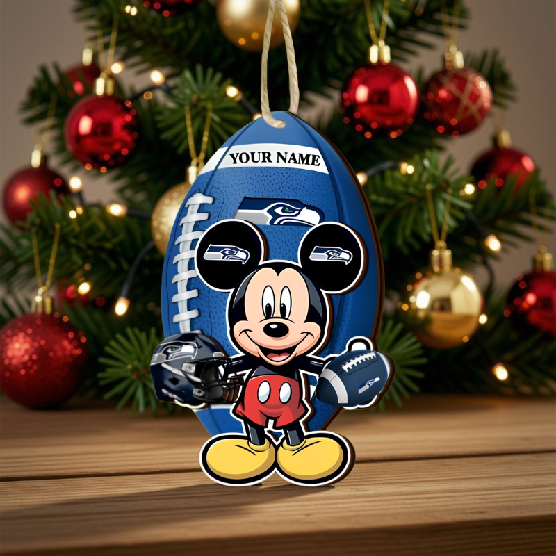 [SPECIAL OFFER] NEW CUSTOMIZED NFL06 SSH SEATTLE SEAHAWKS CHRISTMAS ACRYLIC ORNAMENT