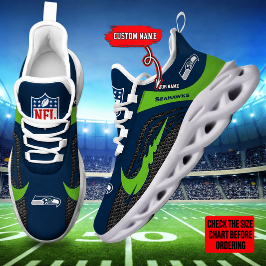 [SPECIAL OFFER] NEW CUSTOMIZED NFL06 SSH SEATTLE SEAHAWKS UNISEX CLUNKY SNEAKERS