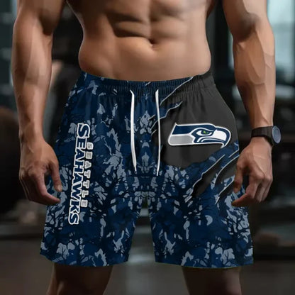 [SPECIAL OFFER] NEW CUSTOMIZED NFL06 SSH SEATTLE SEAHAWKS SHORT PANTS