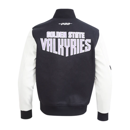 LIMITED EDITION - NEW CUSTOMIZED WNBA05 GSV GS VALKYRIES BASEBALL JACKET, SATIN VARSITY JACKET 04
