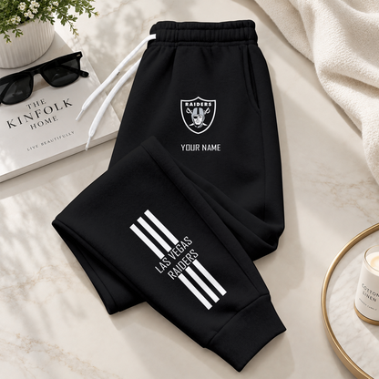 [SPECIAL OFFER] NEW CUSTOMIZED NFL07 LVR LAS VEGAS RAIDERS SWEATPANTS