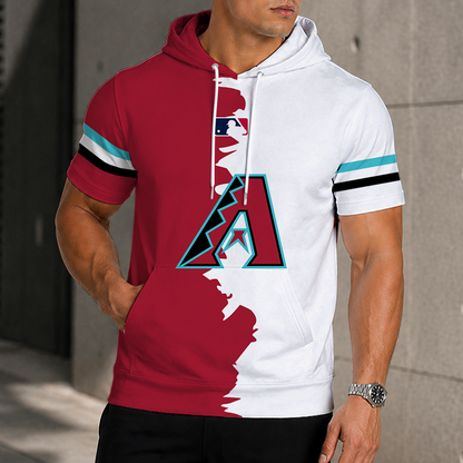 [FLASH SALE] NEW CUSTOMIZED MLB07 ADS ARIZONA DIAMONDBACKS SHORT SLEEVE HOODIE