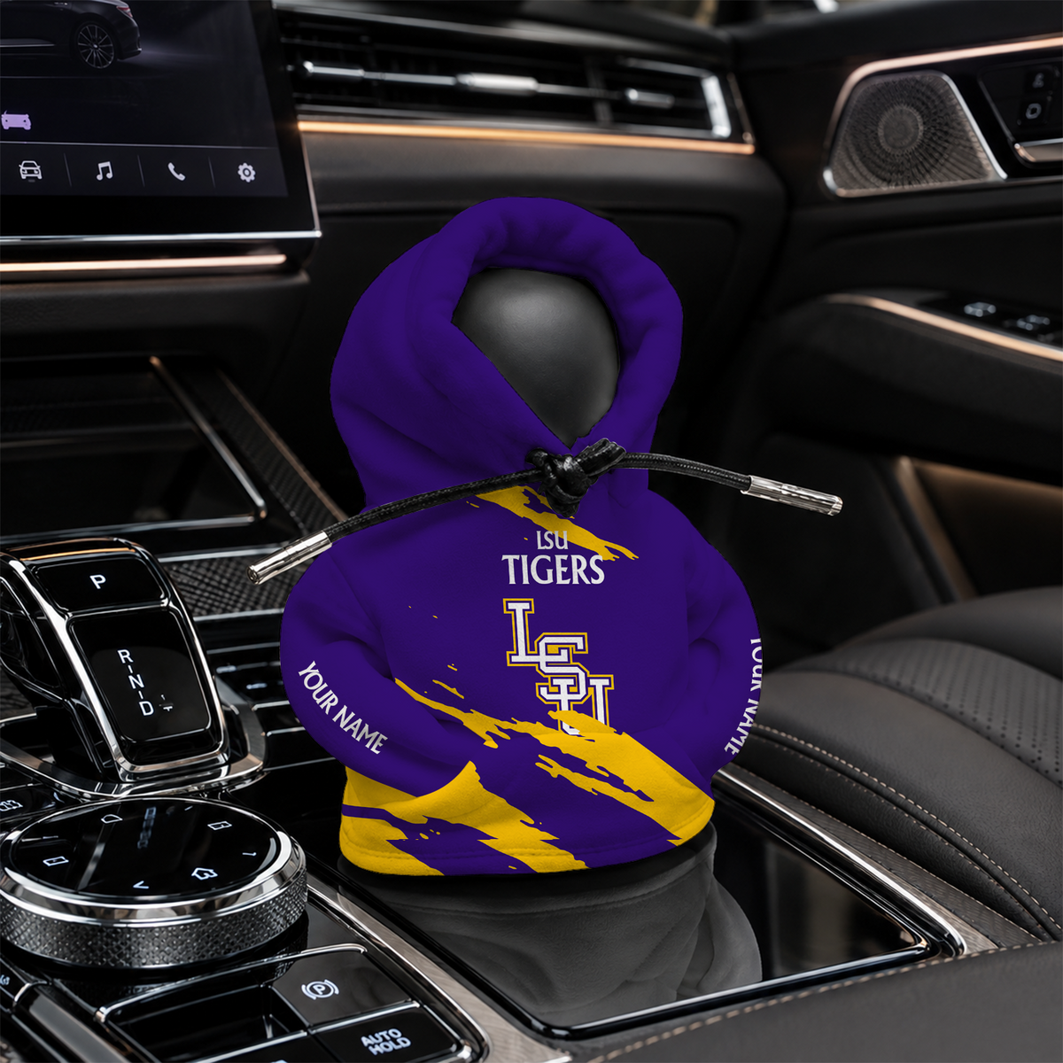 [FAN FAVORITE] NEW CUSTOMIZED NCAA CWS07 LST LSU TIGERS AUTOMOTIVE HOODIE SHIFT KNOB COVER