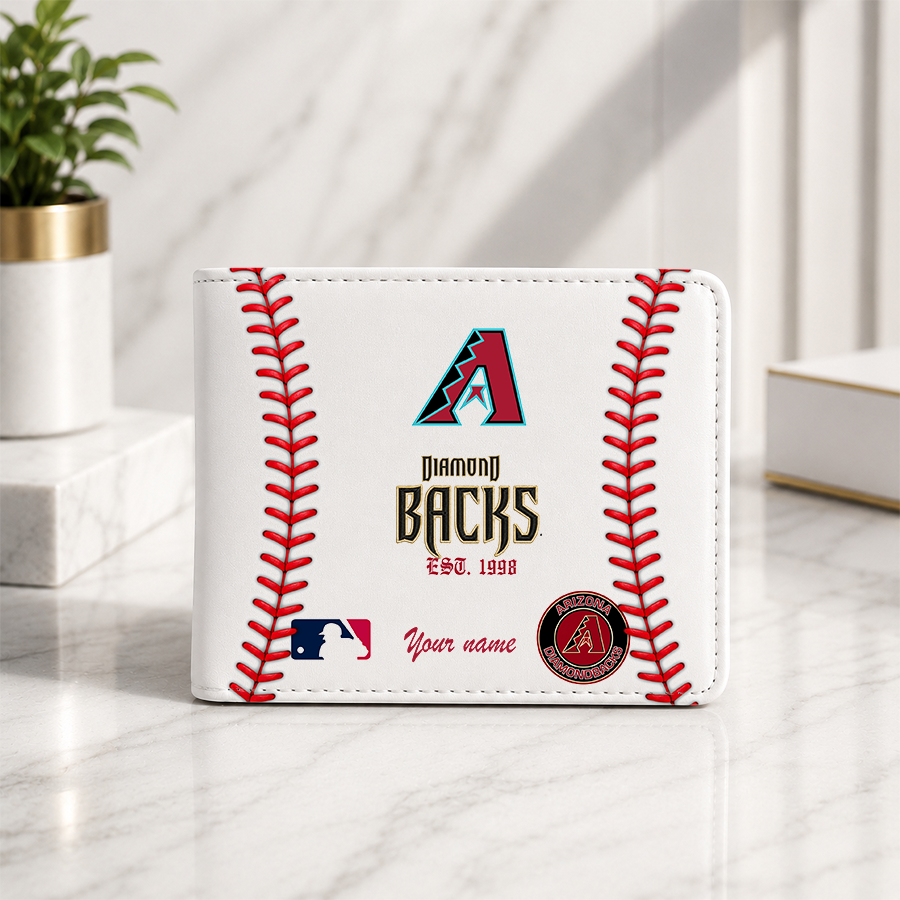 [FLASH SALE] NEW CUSTOMIZED MLB07 ADS ARIZONA DIAMONDBACKS LEATHER WALLET