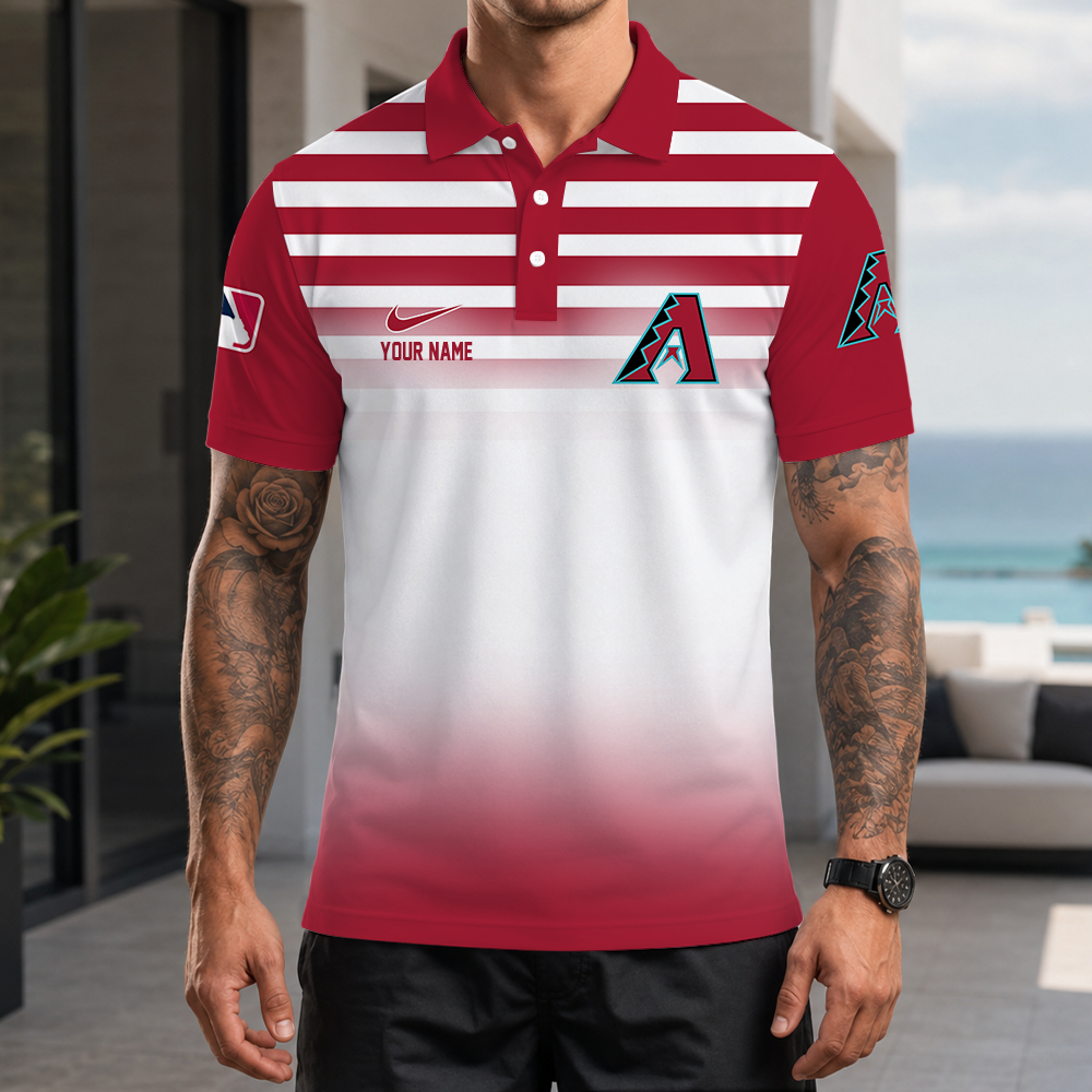 [FLASH SALE] NEW CUSTOMIZED MLB07 ADS ARIZONA DIAMONDBACKS POLO SHIRT