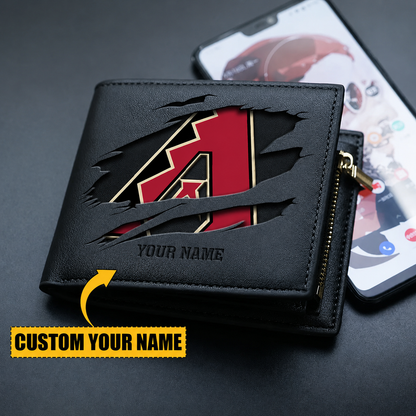 [FLASH SALE] NEW CUSTOMIZED MLB07 ADS ARIZONA DIAMONDBACKS LEATHER WALLET