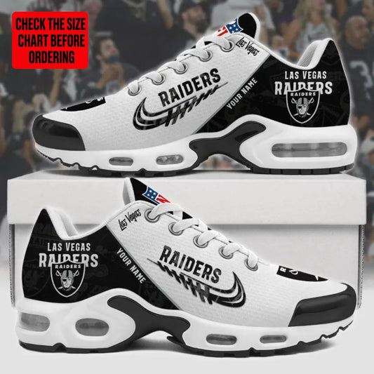 [SPECIAL OFFER] NEW CUSTOMIZED NFL07 LVR LAS VEGAS RAIDERS AIR MAX PLUS SNEAKERS