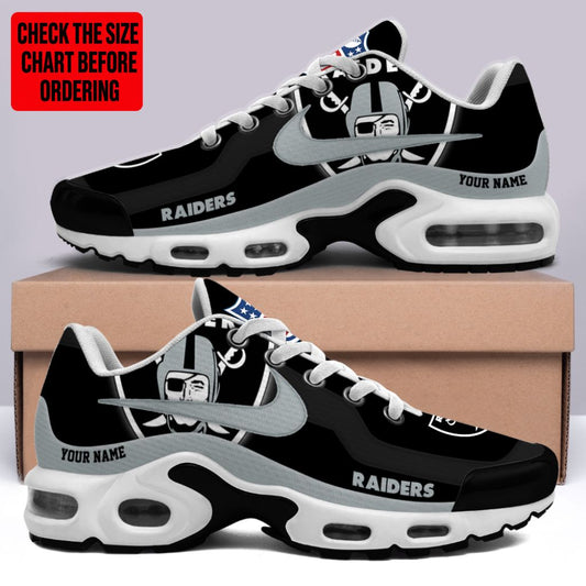 [SPECIAL OFFER] NEW CUSTOMIZED NFL07 LVR LAS VEGAS RAIDERS AIR MAX PLUS SNEAKERS