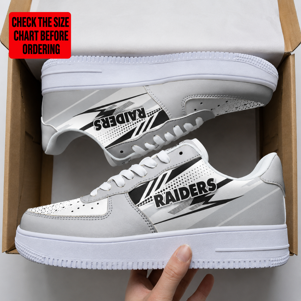 [SPECIAL OFFER] NEW CUSTOMIZED NFL07 LVR LAS VEGAS RAIDERS AF1 SNEAKERS