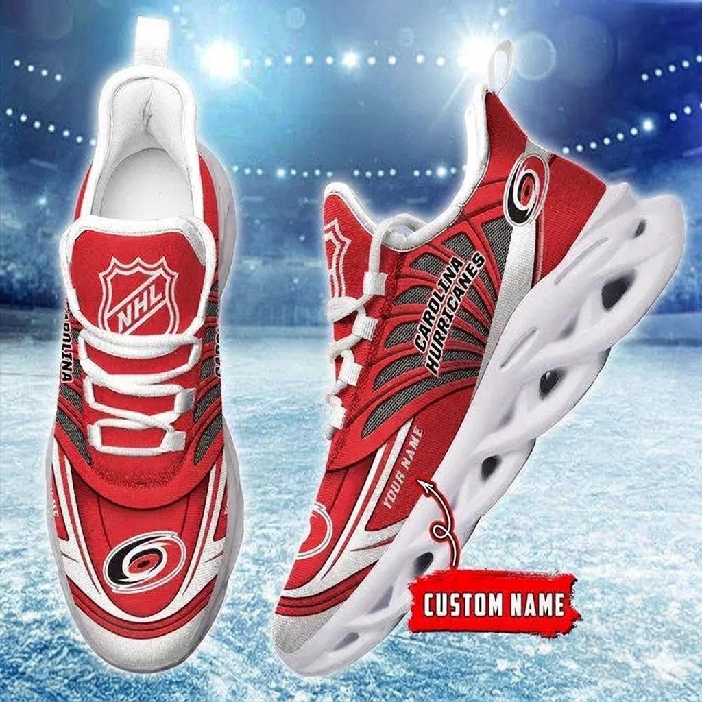 [SUPER SALE] NEW CUSTOMIZED NHL07 CLH CAROLINA HURRICANES CLUNKY SNEAKERS