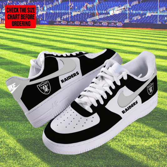 [SPECIAL OFFER] NEW CUSTOMIZED NFL07 LVR LAS VEGAS RAIDERS AF1 SHOES