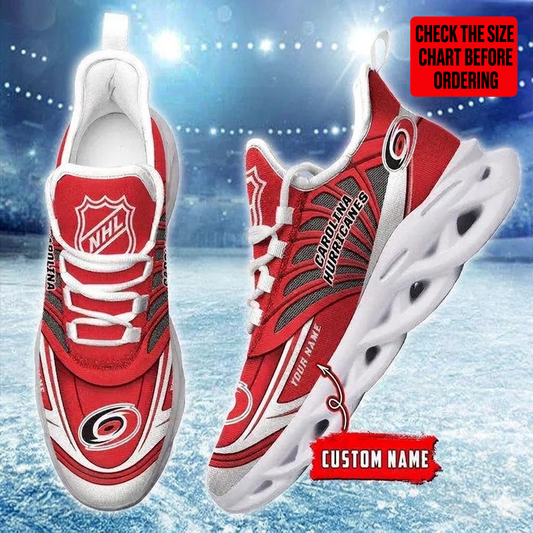 [SUPER SALE] NEW CUSTOMIZED NHL07 CLH CAROLINA HURRICANES CLUNKY SNEAKERS