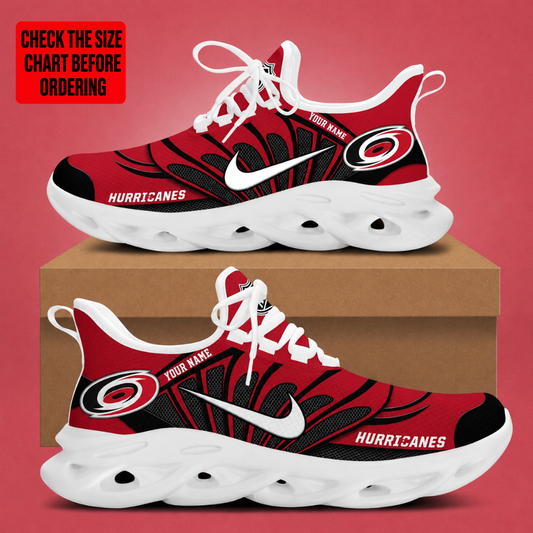 [SUPER SALE] NEW CUSTOMIZED NHL07 CLH CAROLINA HURRICANES CLUNKY SNEAKERS