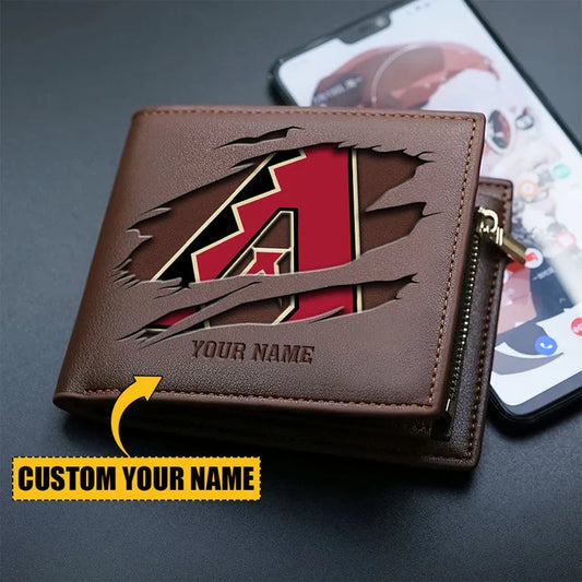 [FLASH SALE] NEW CUSTOMIZED MLB07 ADS ARIZONA DIAMONDBACKS LEATHER WALLET