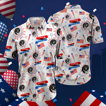 [SPECIAL OFFER] NEW CUSTOMIZED NFL07 LVR LAS VEGAS RAIDERS PATRIOTIC 250 USA HAWAIIAN SHIRT