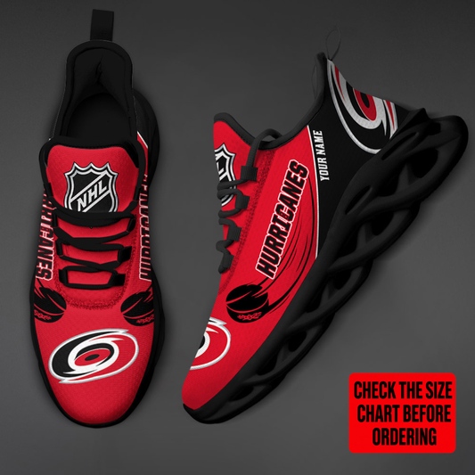 [SUPER SALE] NEW CUSTOMIZED NHL07 CLH CAROLINA HURRICANES CLUNKY SNEAKERS