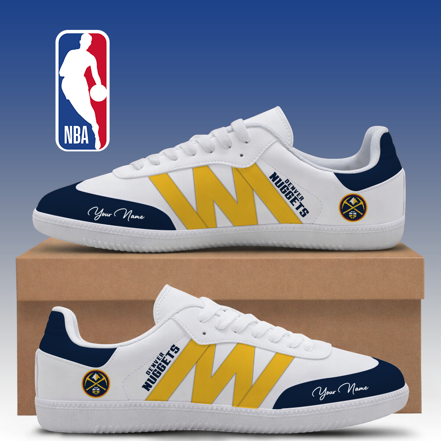 [HOT DEAL] NEW CUSTOMIZED NBA08 DNU DENVER NUGGETS CLASSIC SNEAKERS