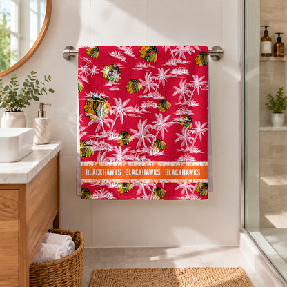 [SUPER SALE] NEW CUSTOMIZED NHL08 CBH CHICAGO BLACKHAWKS BEACH TOWEL