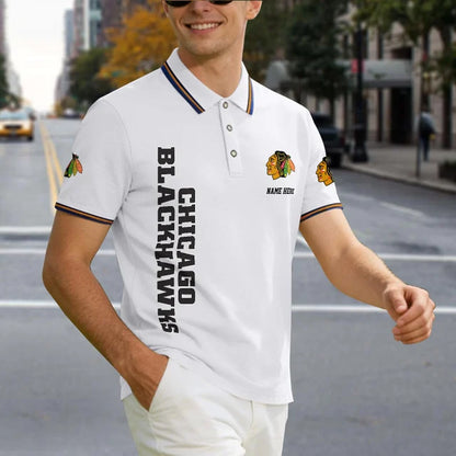 [SUPER SALE] NEW CUSTOMIZED NHL08 CBH CHICAGO BLACKHAWKS POLO SHIRT