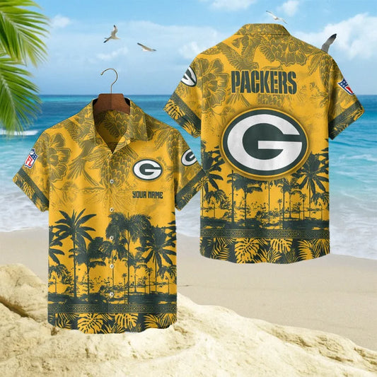 [SPECIAL OFFER] NEW CUSTOMIZED NFL08 GBP GREEN BAY PACKERS UNISEX HAWAIIAN SHIRT