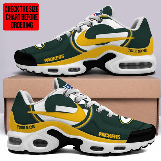 [SPECIAL OFFER] NEW CUSTOMIZED NFL08 GBP GREEN BAY PACKERS AIR MAX PLUS SNEAKERS