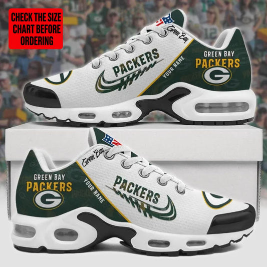 [SPECIAL OFFER] NEW CUSTOMIZED NFL08 GBP GREEN BAY PACKERS AIR MAX PLUS SNEAKERS