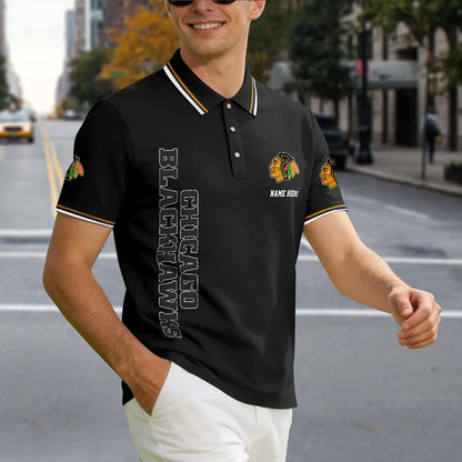 [SUPER SALE] NEW CUSTOMIZED NHL08 CBH CHICAGO BLACKHAWKS POLO SHIRT