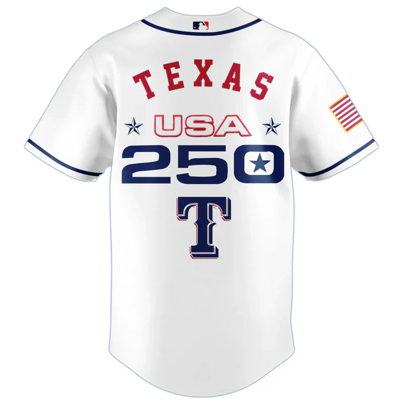 [FLASH SALE] NEW CUSTOMIZED MLB08 TRS TEXAS RANGERS BASEBALL JERSEY