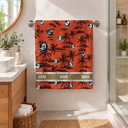 [SUPER SALE] NEW CUSTOMIZED NHL09 AHD ANAHEIM DUCKS BEACH TOWEL