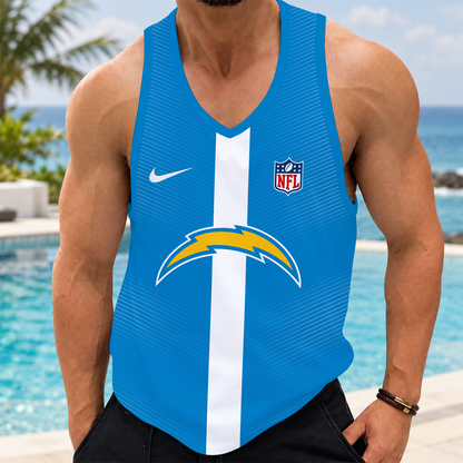 [SPECIAL OFFER] NEW CUSTOMIZED NFL09 LAC LOS ANGELES CHARGERS UNISEX TANK TOP