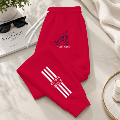 [FLASH SALE] NEW CUSTOMIZED MLB09 ABS ATLANTA BRAVES SWEATPANTS
