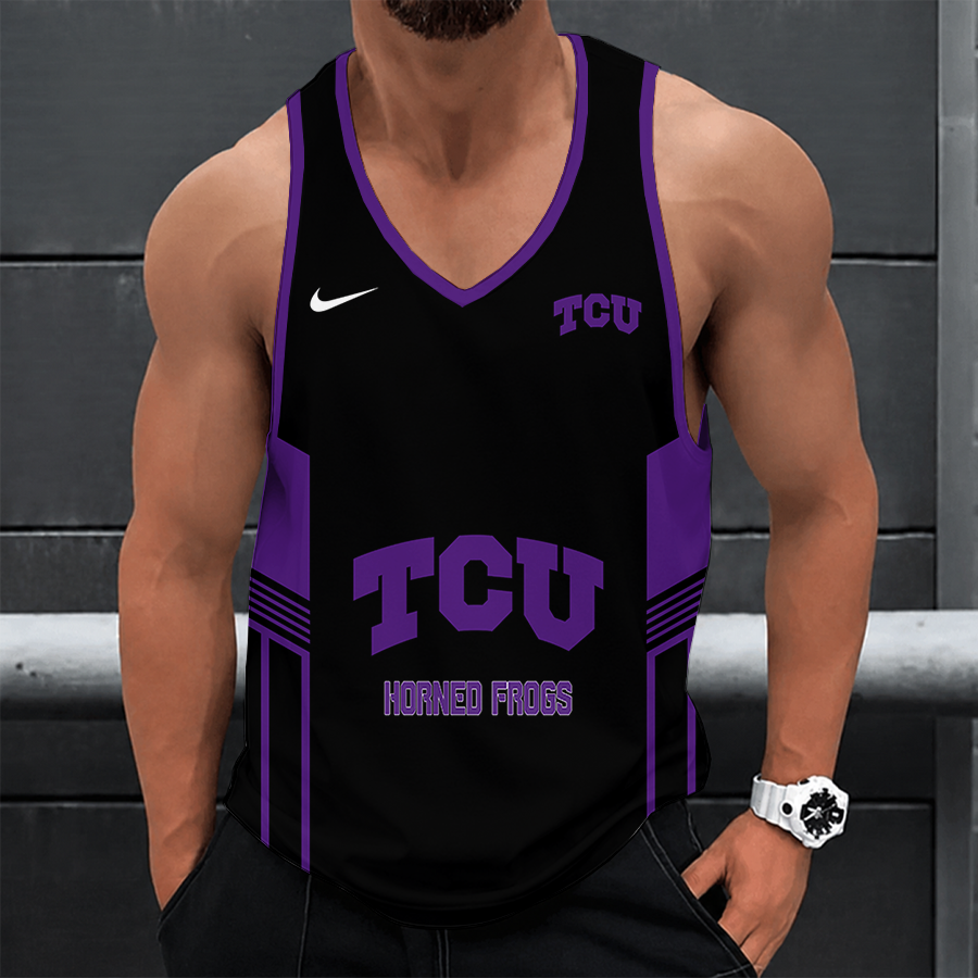 [FAN FAVORITE] NEW CUSTOMIZED NCAA FBS09 THF TCU HORNED FROGS UNISEX TANK TOP