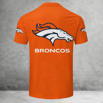 [SPECIAL OFFER] NEW CUSTOMIZED NFL13 DVB DENVER BRONCOS ZIP POLO SHIRT