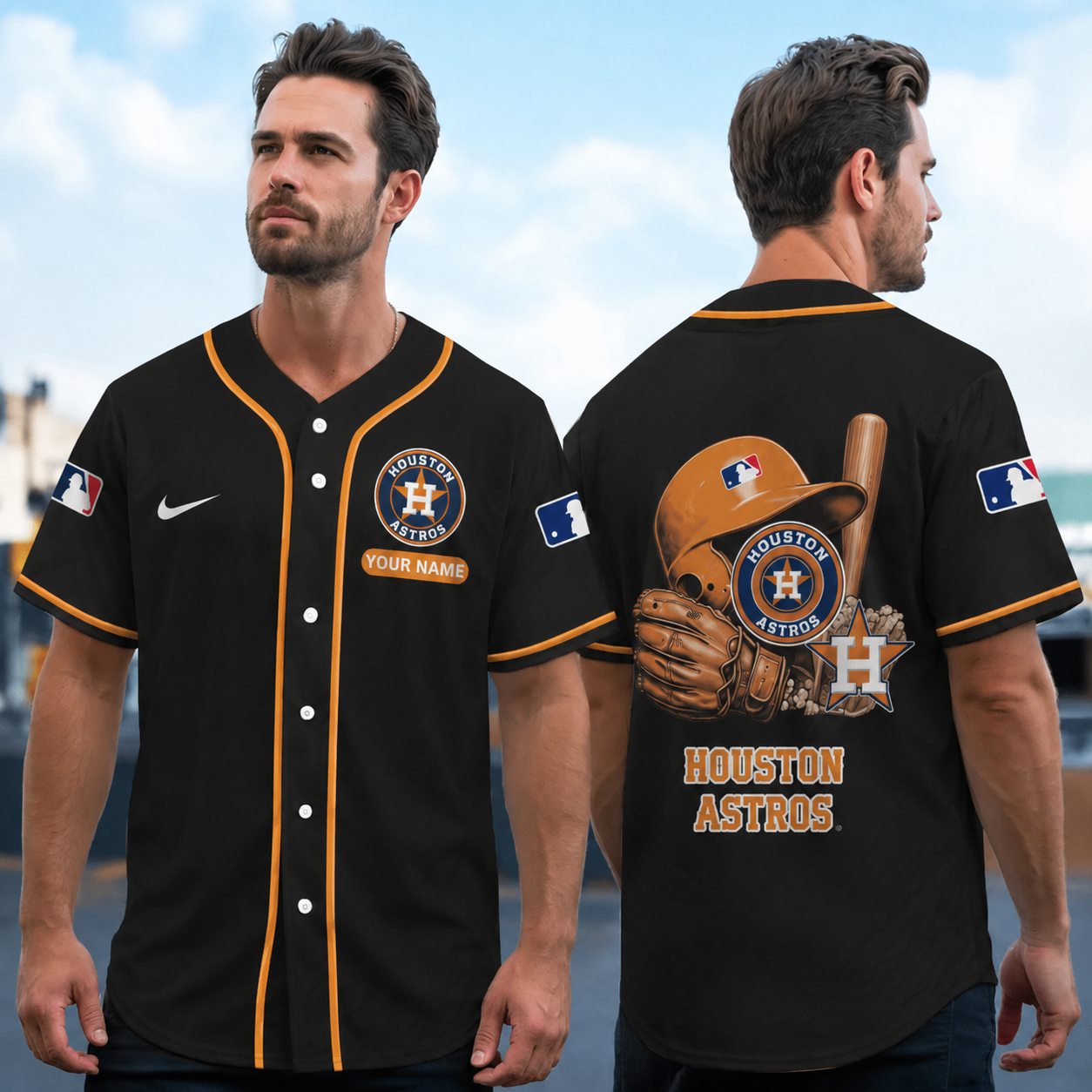 [FLASH SALE] NEW CUSTOMIZED MLB10 HAS HOUSTON ASTROS BASEBALL JERSEY