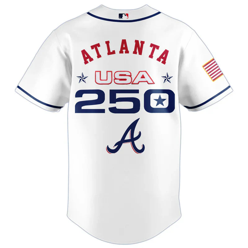 [FLASH SALE] NEW CUSTOMIZED MLB09 ABS ATLANTA BRAVES BASEBALL JERSEY